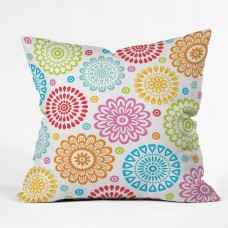 Deny Designs Andi Bird Sausalito Floral Indoor/outdoor  Throw Pillow NDY13135